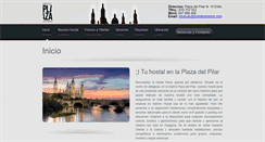 Desktop Screenshot of hostalplazazgz.com
