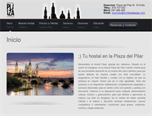 Tablet Screenshot of hostalplazazgz.com